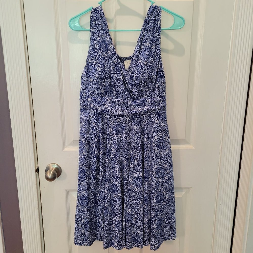 Soma Blue and White Sundress
